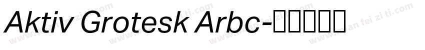 Aktiv Grotesk Arbc字体转换